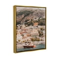 thumbnail image 3 of Stupell Coastal Port City Buildings Seaside Landscape Photography Gold Floater Framed Art Print Wall Art, 3 of 6