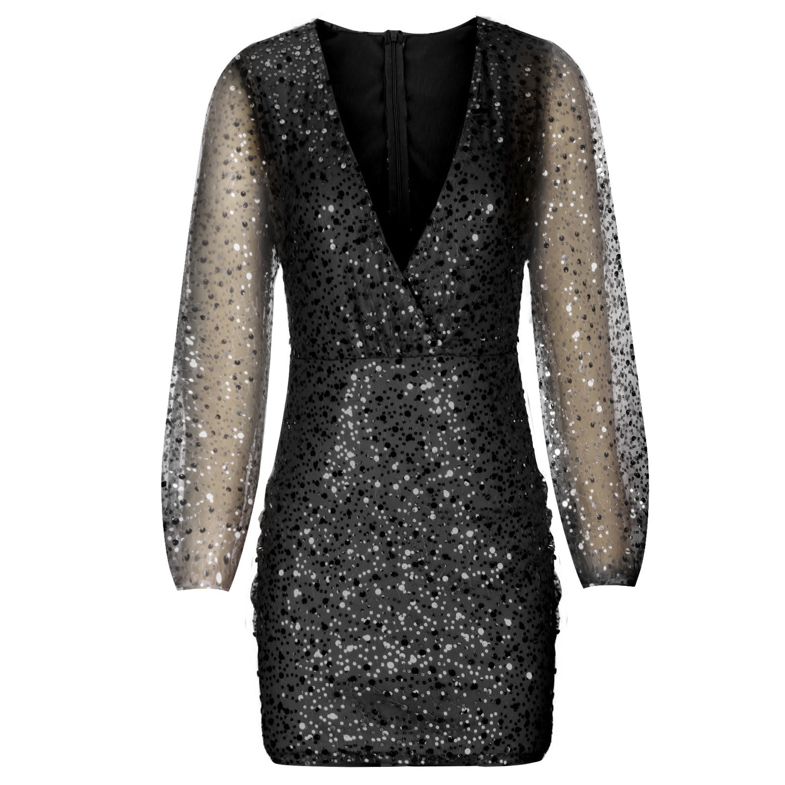 Sparkly Flowy Sequin Dress Nice Black Dress For Party SHEIN Dresses Black  Sequin Dress Poshmark