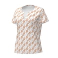 thumbnail image 2 of Naloa Hand Drawn Snake Print T-Shirts Short Sleeve V Neck Tees for Women Fashion Tops Trendy Lightweight Soft Casual Summer Outfits Clothes, 2 of 5