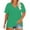 Green, variant on Relaxed V-Neck Tee for Women Soft Breathable Summer Casual Everyday Wear Blue L