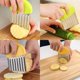 thumbnail image 5 of Cuchillo para cortar patatas de 2 uds, herramienta de corte con cuchillo ondulado para verduras de acero inoxidable, 5 of 5