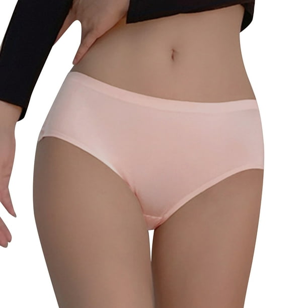 Womens Underwear Invisible Seamless Bikini Lace Underwear Half Back  Coverage Panties, 5 Pack, Black, L