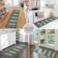 thumbnail image 6 of Yayeee Runner Rug for Bedroom 2'x6' Machine Washable Hallway Non Slip Mat, Dark Green Leaves, 6 of 8
