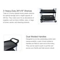 thumbnail image 6 of Heavy-Duty Utility Service Cart Rolling lightweight, Black, 33" x 37" x 16", 6 of 6