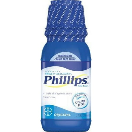 Phillip's Milk Magnesia, Original, 12 FL OZ (Pack of 4)