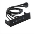 thumbnail image 1 of Concentrador de Panel Frontal de 5,25 Pulgadas, 4 Puertos PCI-e una USB 3.0, Placa de ExpansióN para Computadora, Unidad ÓPtica, Plug y Play., 1 of 6