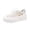 White, variant on Willtoo Women’s Floral Print Platform Sneakers, Lace‑Up Low Top Thick Sole Casual Shoes Lightweight Fashion Walking Shoes Non Slip Daily Outdoor Wear Shoes