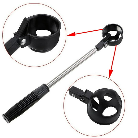 Portable Golf Grip Tape Remover Tool and Pickleball Net Putter in Black