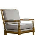 thumbnail image 5 of Accent Chair, Mid Century Modern Fabric Club Chair with Spindle Frames, Tufted Fabric Single Chair for Living Room, Bedroom, Home Furnishings Spindle Accent Chair, Dining Chair,  E, 5 of 7