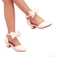 thumbnail image 2 of Fozruso Girls Pumps Shoes,Sizes 1.5 Little Kid,Girls Summer Dress Shoes With Adjustable Bow Straps Lightweight Party Shoes, 2 of 7