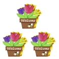 thumbnail image 4 of Inteprter 1 Juego de colgadores decorativos para puerta con de Pascua, colgador de suministros para fiestas, decoración llamativa para el hogar, JM00351 3piezas Inteprter CBP220962, 4 of 6