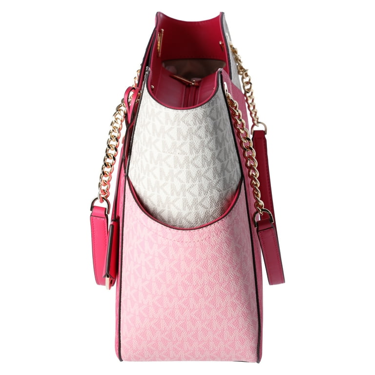 Michael Kors Jet Set Large Chain Tote, Electric Pink Multi