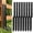 Black-8pcs, variant on Heavy Duty Steel Fence Post Repair Kit, Ground Spike Anchor Stakes for Leaning and Broken Fence Post Fixing