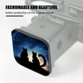thumbnail image 3 of Hitch Cover Fits For 2-Inch Hitch,Dog And Cat Sit On Moon Under Starry Stars Night Skyrubber Trailer Hitch Cover Tube Plug Insert,Car Exterior Accessories, Receiver Tube Hitch Plug, 3 of 6