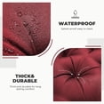 thumbnail image 3 of YLLN  Porch Swing Cushions ,Waterproof Swing Cushions Replacement with Backrest（Burgundy 60"）, 3 of 7