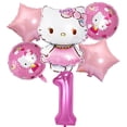 thumbnail image 3 of Conjunto de Globos de fiesta de Hello Kitty, Globos de aluminio con número rosa de 32 pulgadas, decoración de fiesta de cumpleaños para niños, Globos de helio para Baby Shower, 3 of 4