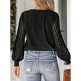 thumbnail image 2 of Cupshe Women's Top Scalloped Lace V-Neck Cutout Blouse, 2 of 5