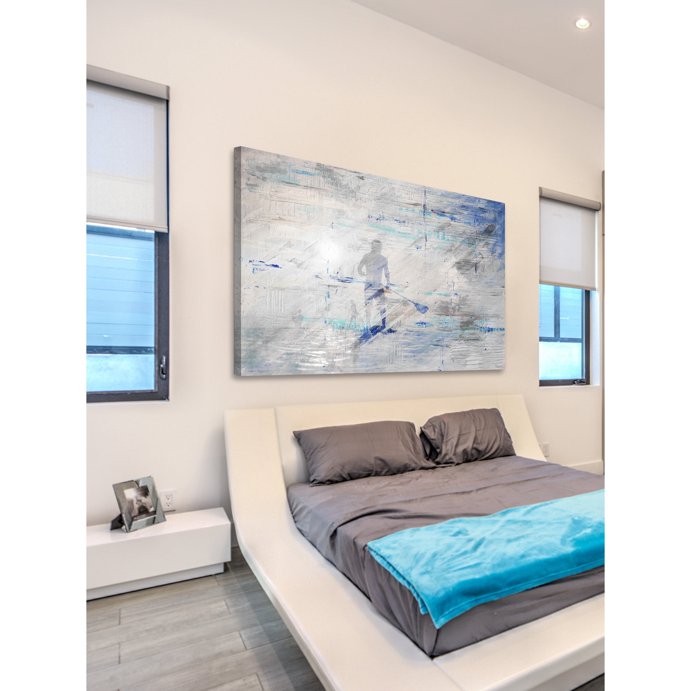 "Sunlight Paddling" Painting Print on Wrapped Canvas