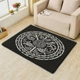 thumbnail image 2 of Tribal Area Rug 5x7, Black Rugs for Bedroom Living Room, Abstract Carpets, Machine Washable Rug, Non Slip Soft Low Pile Rugs Home Decor Medium Carpet T6&-229, 2 of 7