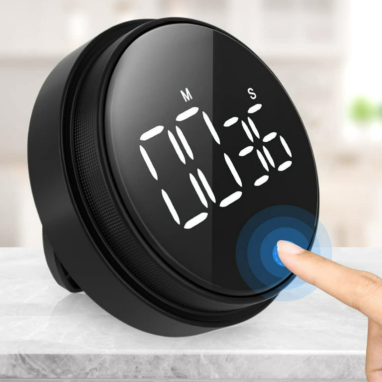  Rotary Digital Kitchen Timer – Magnetic Productivity Timer, Pomodoro  Timer, with Bright LED Display Perfect for Cooking, Fitness, Study, Work  and Time Management : Home & Kitchen