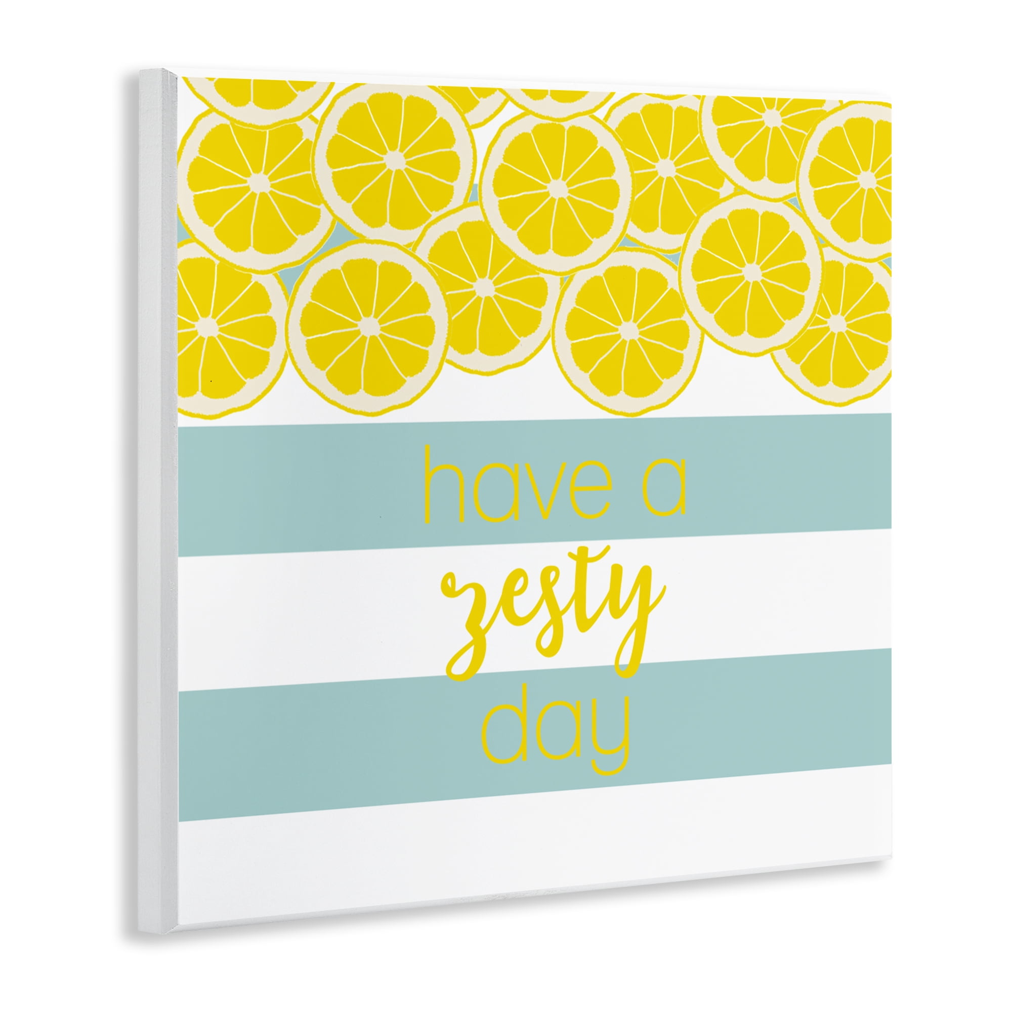 Stupell Industries Zesty Citrus with Stripes Wall Plaque Art, design by Anna Quach