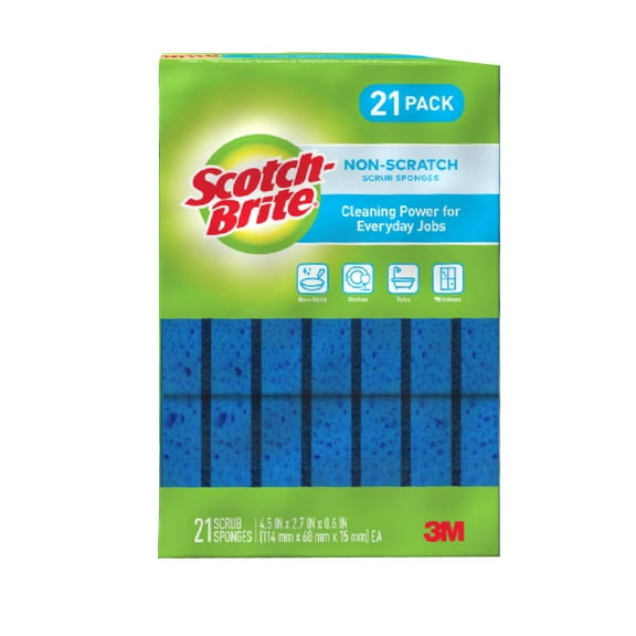 Scotch-Brite Non Scratch Scrub Sponges, 21 ct.