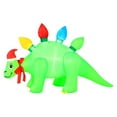 thumbnail image 1 of Occasions Christmas 5 Foot Inflatable Christmas Lights Stegosaurus, 1 of 2