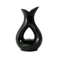 thumbnail image 1 of Jarrón en forma de corazón con flores decorativas para estantería, flores secas, decoración hidropónica para la entrada. Negro S, 1 of 8