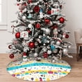thumbnail image 5 of Yiaed Funny Farm Print Christmas Tree Skirt , Tree SkirtsTree Mat for Christmas Winter Holiday Indoor Decorations-30", 5 of 7