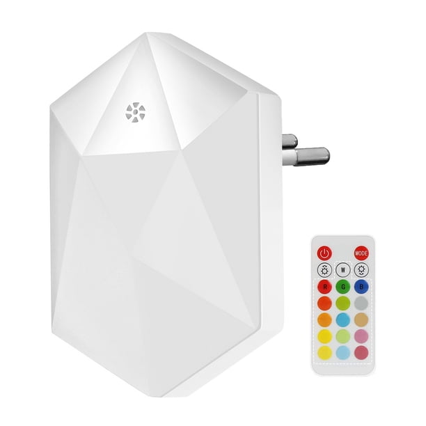 Kuymtek 1pc Mini LED Plug Light Kids Dormitorio Sensor de luz Control Nightlight (EU) Kuymtek Iluminación del hogar multifuncional