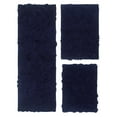 thumbnail image 4 of Home Weavers Modesto Bath Rug 100% Cotton Non-Slip Bathroom Rug Set Machine Washable Bathroom Rug-17"x24", Bath Rug- 21"x34", Runner- 21"x54", Navy Color 3 Piece Bath Rug set, 4 of 9