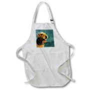 Airedale Terrier Full Length Apron with Pockets 22w x 30l apr-854-1