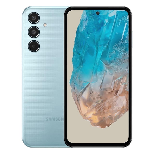 Smartphone Samsung Galaxy M35 5G 6GB RAM 128GB ROM Azul Claro Desbloqueado