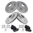 thumbnail image 2 of TRQ Front and Rear Brake Pad & Rotor Kit Brake Pads Brake Rotor Ceramic Premium G-Coated Fits Select 2007-2012 Mazda CX-7, 2 of 6