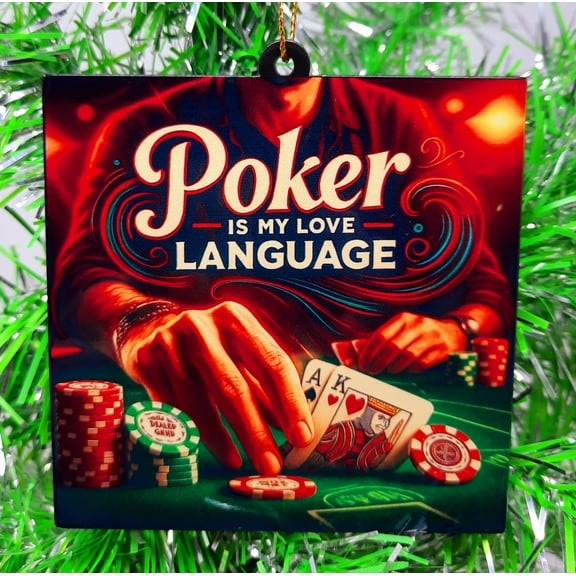 Poker Christmas Ornament