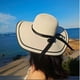thumbnail image 3 of Sombreros para el sol para mujer Sombrero de playa UPF 50+ Sombrero de paja con ala ancha, 3 of 5