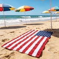 thumbnail image 6 of Patriotic Beach Towel 250th Anniversary 4th of July Independence Day Fireworks Stars Soft Towels for Travel Swimming Bath E, 6 of 7