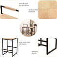 thumbnail image 2 of New Set of 2 Bar Stools with Back Paper Rope Woven Counter Height Dining Chairs for Kitchen, Home (Paper Rope with Back), 2 of 7