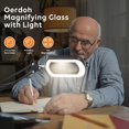 thumbnail image 2 of Lupa Oerdoh con aumento de 10x con luz y soporte, 2 of 6