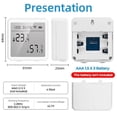 thumbnail image 5 of Tuya Smart WiFi Temperature and Humidity Sensor Indoor Digital Display Thermometer Detector APP Monitoring Alarm, 5 of 5