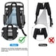 thumbnail image 4 of Mochila transparente SDFGHG, forma robusta, resistente, grande, transparente, 4 of 5