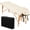 Cream, variant on Topeakmart Portable Massage Table Massage Bed Spa Bed Therapy Table Collapsable Treatment Table Height Adjustable Salon Bed 84 Inch 2 Fold, Black