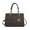 BM Chocolate, variant on MKF Collection Sirna Women's Satchel Bag Signature Vegan LeatherShoulder Bag Handbag Purse By Mia K.- Gray