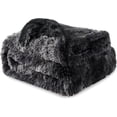 thumbnail image 6 of Soft Tie Dye Black Blankets Queen Size for Bed, Fluffy Fuzzy Blankets for Full Queen Bed, Cozy Plush Sherpa Fleece Faux Fur Blanket for Winter, Thick Warm Blanket Gifts for Women, Men, 90x90, 6 of 14