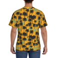 thumbnail image 3 of Bixox Men's Hawaii Palms Printed Short Sleeve Skinny Athletic T-Shirt, 3 of 6