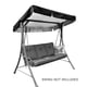 thumbnail image 1 of Columpio para silla, toldo, impermeable, tela Oxford, cubierta superior, columpio para exteriores, sombrilla, cubierta para lluvia, negro, 190x132x15cm kenally HA005485-06, 1 of 6