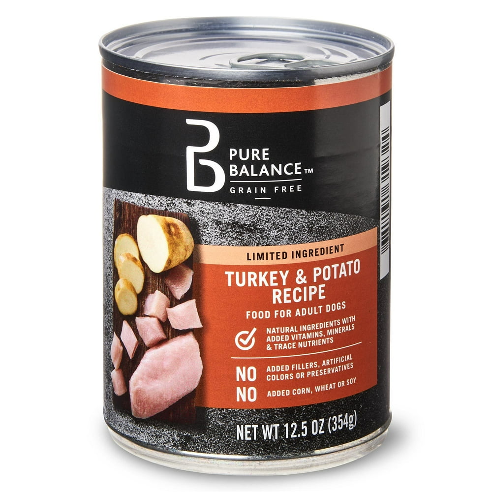 Pure Balance Limited Ingredient Wet Food for Dogs, Turkey & Potato