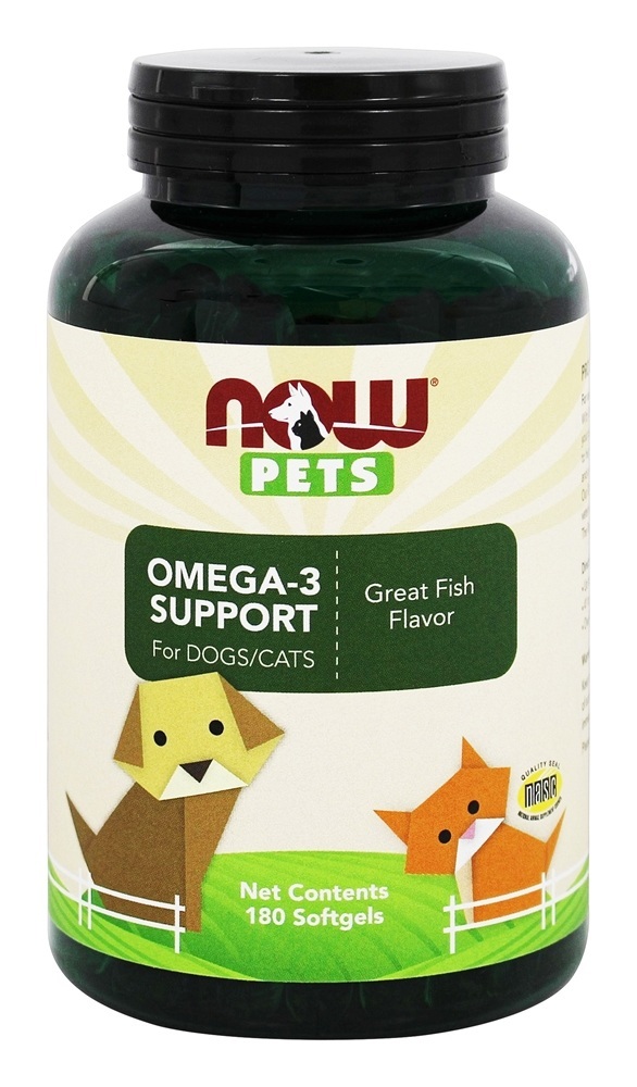 NOW Pets Omega3 Support for DogsCats 180 Softgels Walmart Canada