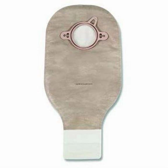 Hollister New Image Two-Piece Drainable Ostomy Pouch Lock 'n Roll Microseal Closure Filter Beige 1-3/4" Opening  12" Length  10/bx 18182