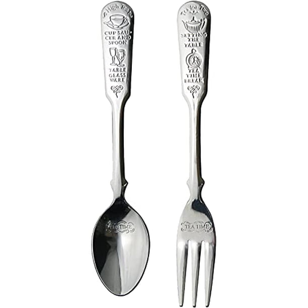 Lilac Cake Fork Set Of 5 - Stainless Steel, Brushed Finish, Made In Japan